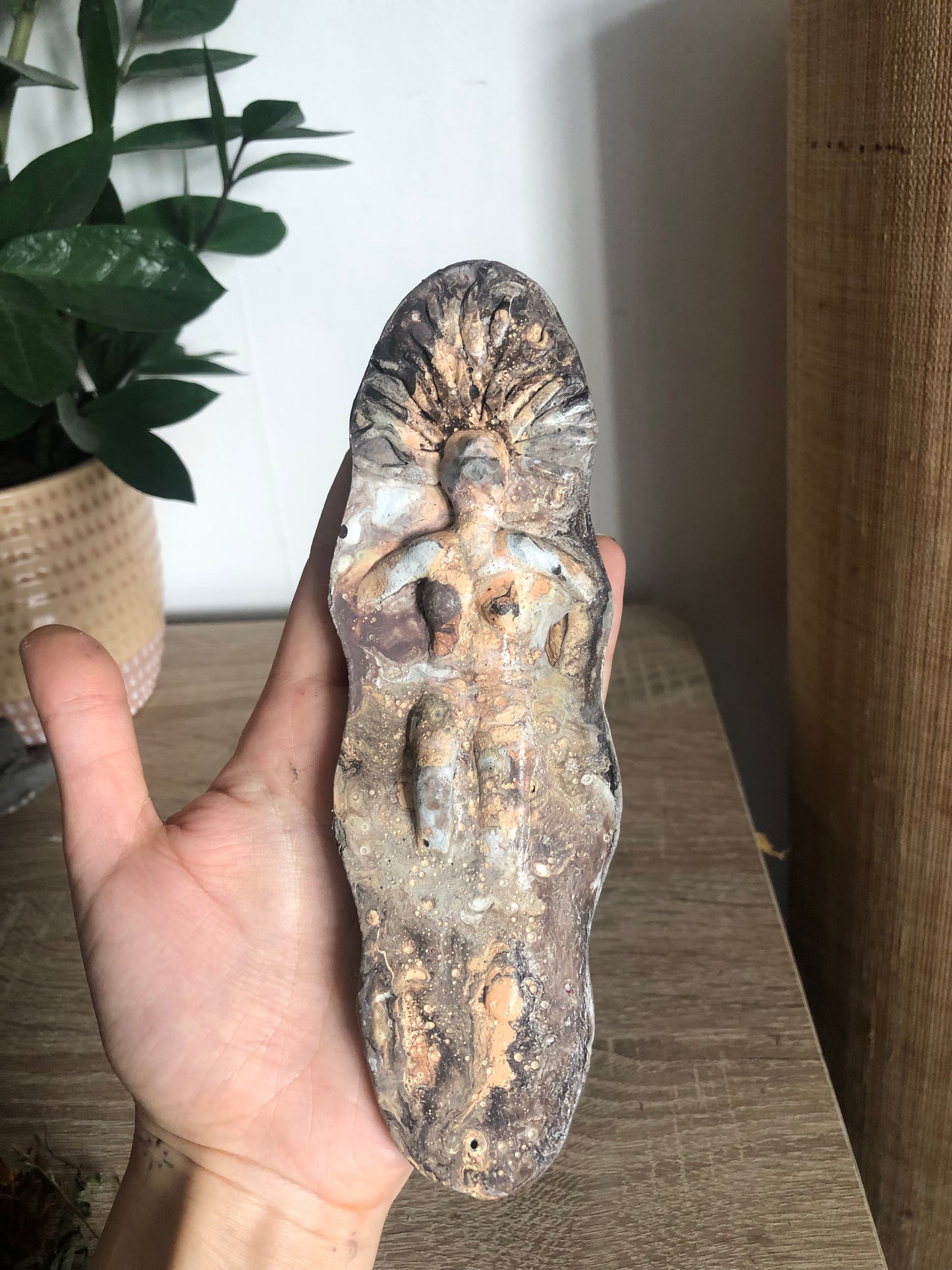 Marble Woman Incense Holder