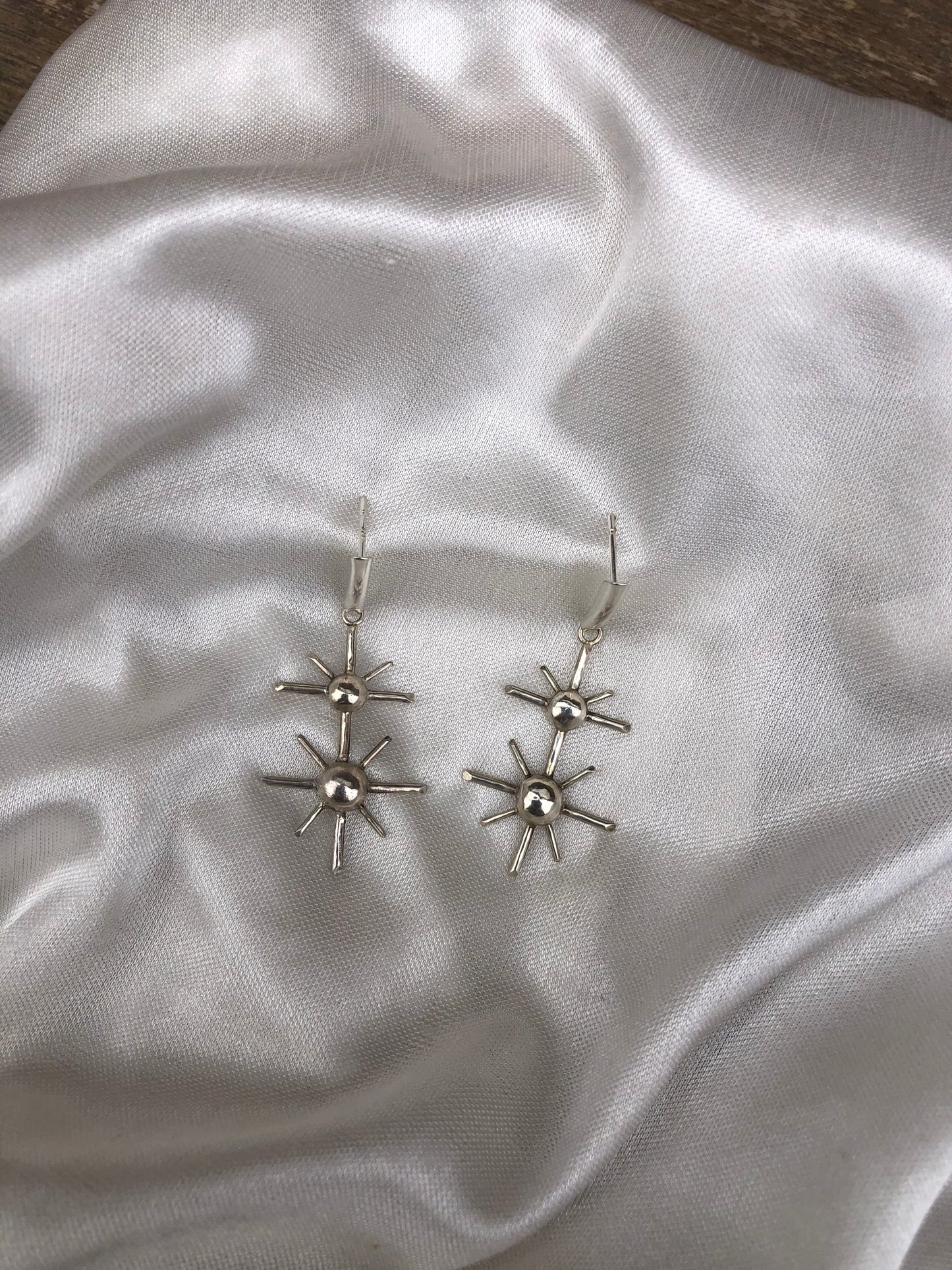 Sun Sterling Silver Earrings