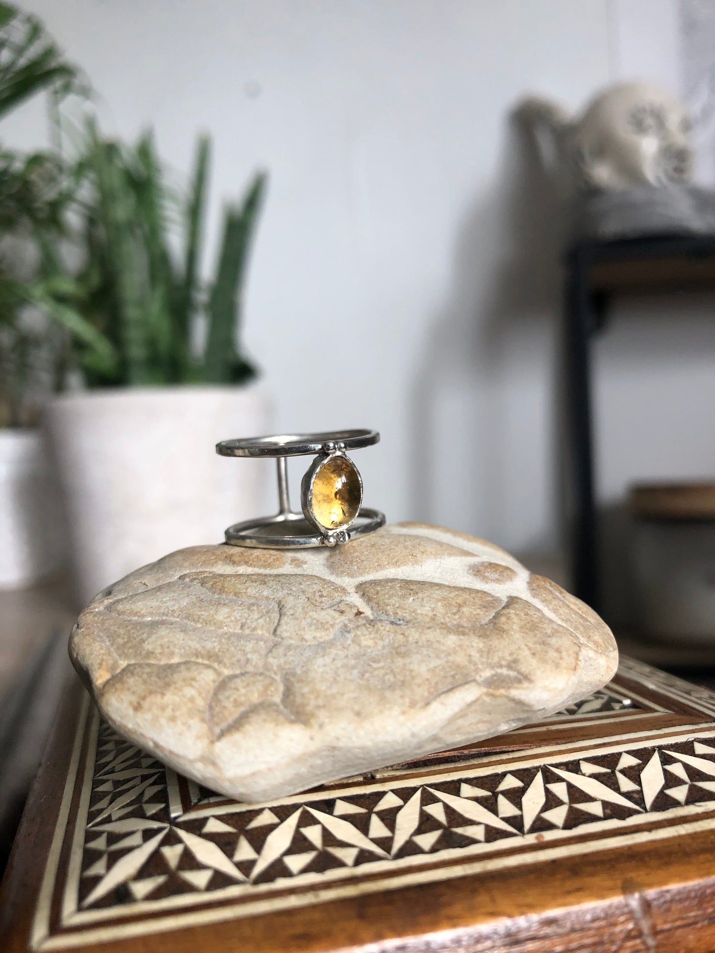 Citrine Sterling Silver Ring