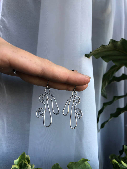 Squiggly Spiral Earrings