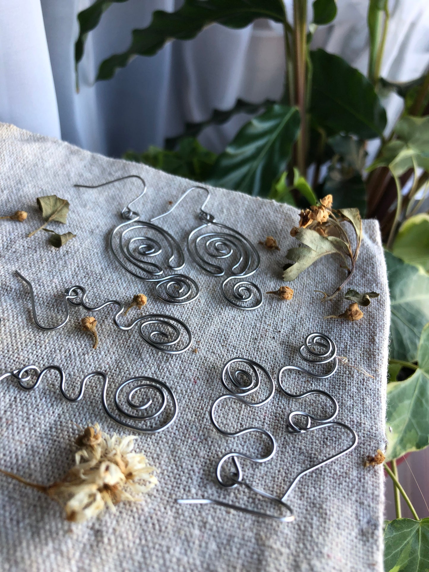 Maze Spiral Earrings