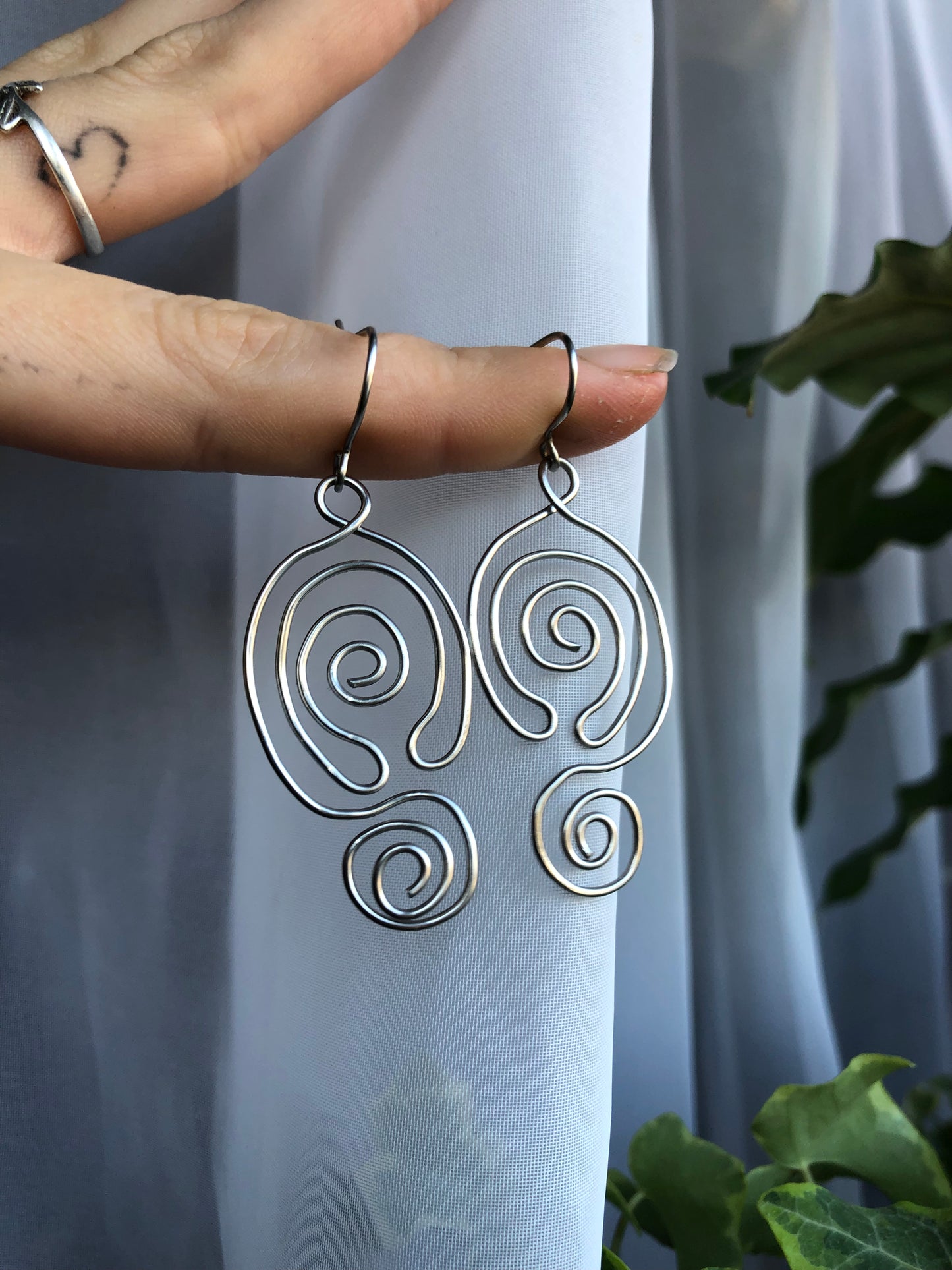 Maze Spiral Earrings