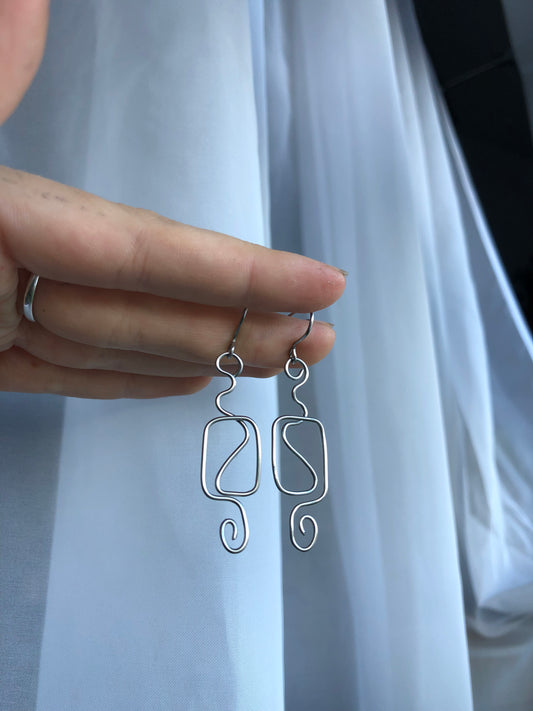 Square Spiral Earrings