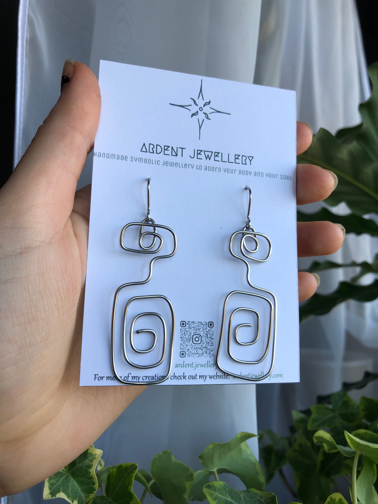 Square Spiral Earrings