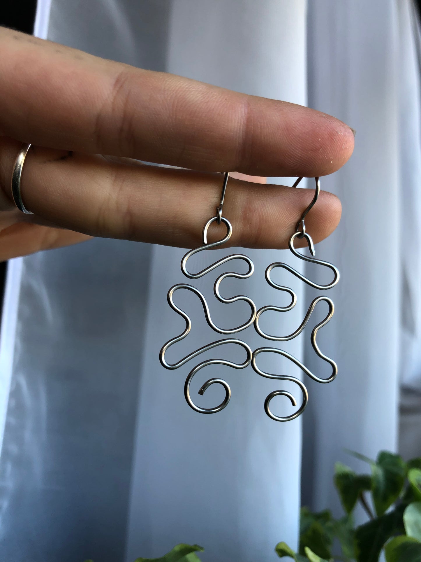 Wiggly Spiral Earrings