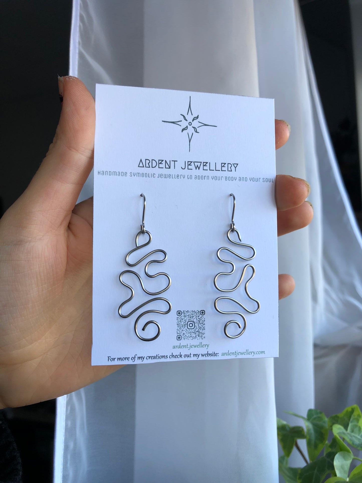 Wiggly Spiral Earrings